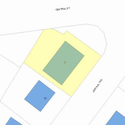 7 Central Ter, Newton, MA 02466 plot plan