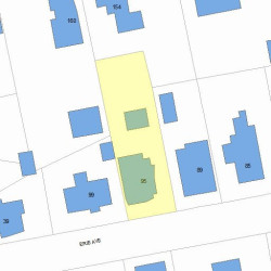 95 Erie Ave, Newton, MA 02461 plot plan