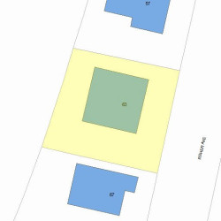 63 Fisher Ave, Newton, MA 02461 plot plan