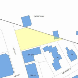 264 Centre St, Newton, MA 02458 plot plan