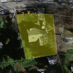 114 Franklin St, Newton, MA 02458 aerial view