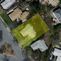 9 Mosman St, Newton, MA 02465 aerial view