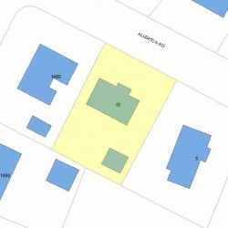 86 Allerton Rd, Newton, MA 02459 plot plan