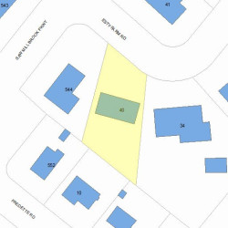 40 Esty Farm Rd, Newton, MA 02459 plot plan