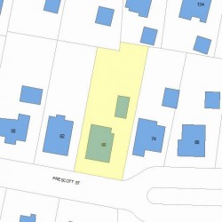 66 Prescott St, Newton, MA 02460 plot plan