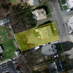 41 Dalby St, Newton, MA 02458 aerial view