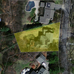 45 White Oak Rd, Newton, MA 02468 aerial view