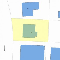 16 Furber Ln, Newton, MA 02459 plot plan