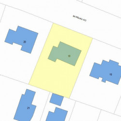 16 Barbara Rd, Newton, MA 02465 plot plan