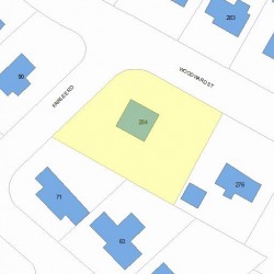 284 Woodward St, Newton, MA 02461 plot plan