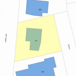 264 Lowell Ave, Newton, MA 02460 plot plan