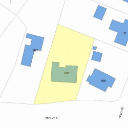 1897 Beacon St, Newton, MA 02468 plot plan