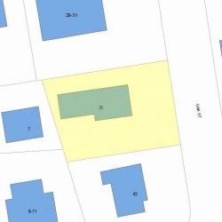 35 Oak St, Newton, MA 02464 plot plan