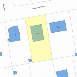 18 Pennsylvania Ave, Newton, MA 02464 plot plan