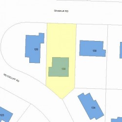 130 Woodcliff Rd, Newton, MA 02461 plot plan