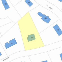 109 Rachel Rd, Newton, MA 02459 plot plan