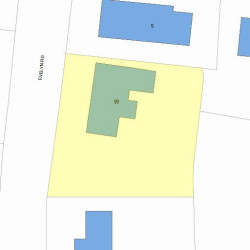 99 Evelyn Rd, Newton, MA 02468 plot plan