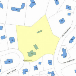 43 Gray Cliff Rd, Newton, MA 02459 plot plan