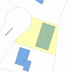 81 Kingswood Rd, Newton, MA 02466 plot plan