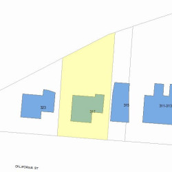 317 California St, Newton, MA 02458 plot plan