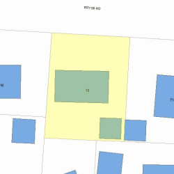 10 Royce Rd, Newton, MA 02459 plot plan