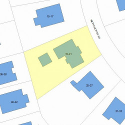 21 Westchester Rd, Newton, MA 02458 plot plan