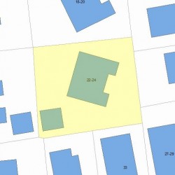 22 Gay St, Newton, MA 02460 plot plan