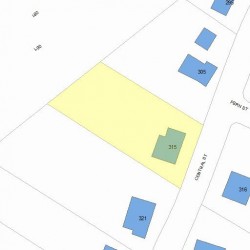 315 Central St, Newton, MA 02466 plot plan