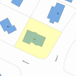 132 Nevada St, Newton, MA 02460 plot plan