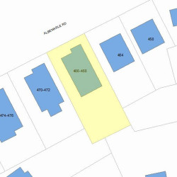 466 Albemarle Rd, Newton, MA 02460 plot plan