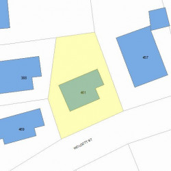 461 Wolcott St, Newton, MA 02466 plot plan