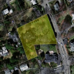 129 Chestnut St, Newton, MA 02465 aerial view