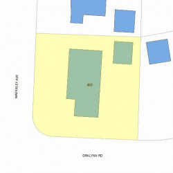 460 Waverley Ave, Newton, MA 02459 plot plan