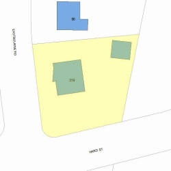 319 Ward St, Newton, MA 02459 plot plan