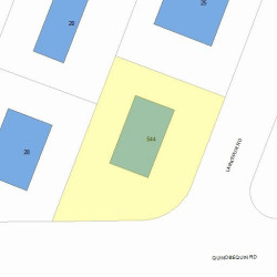 544 Quinobequin Rd, Newton, MA 02468 plot plan