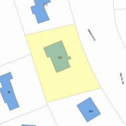 362 Waban Ave, Newton, MA 02468 plot plan