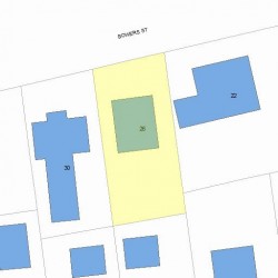 26 Bowers St, Newton, MA 02460 plot plan