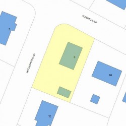 6 Rotherwood Rd, Newton, MA 02459 plot plan