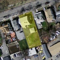 96 Webster St, Newton, MA 02465 aerial view