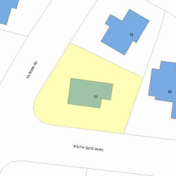 69 Gate Park, Newton, MA 02465 plot plan