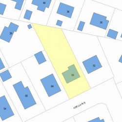 68 Adella Ave, Newton, MA 02465 plot plan