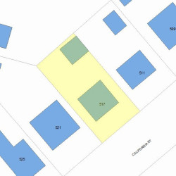 517 California St, Newton, MA 02460 plot plan