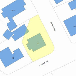 127 Linwood Ave, Newton, MA 02460 plot plan