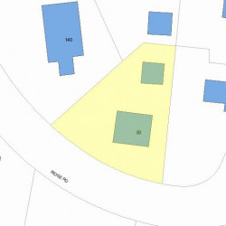 80 Ridge Rd, Newton, MA 02468 plot plan