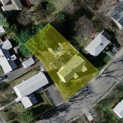 49 Marvin Ln, Newton, MA 02459 aerial view