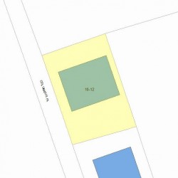 12 Columbus Pl, Newton, MA 02465 plot plan