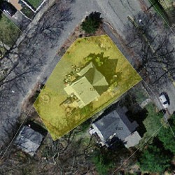 1297 Walnut St, Newton, MA 02461 aerial view