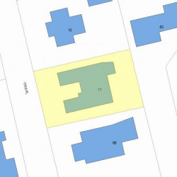 11 Otis Pl, Newton, MA 02460 plot plan