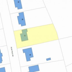 32 Olde Field Rd, Newton, MA 02459 plot plan