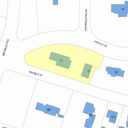 15 Farlow Rd, Newton, MA 02458 plot plan